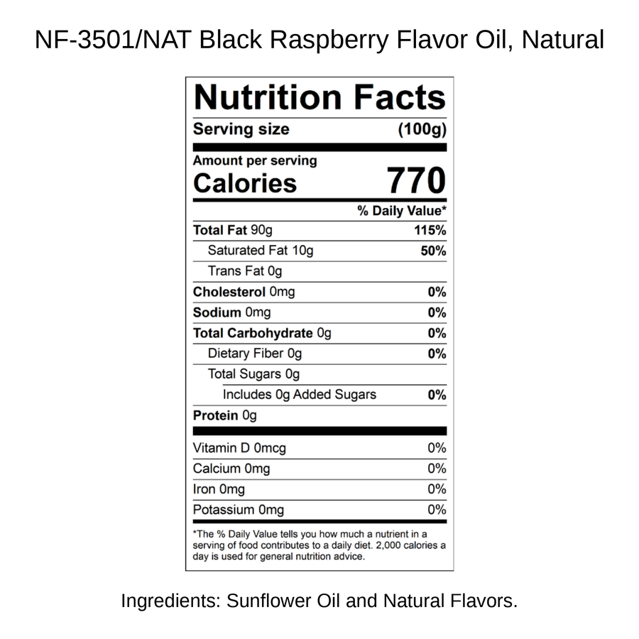 Black Raspberry Flavor Oil, Natural