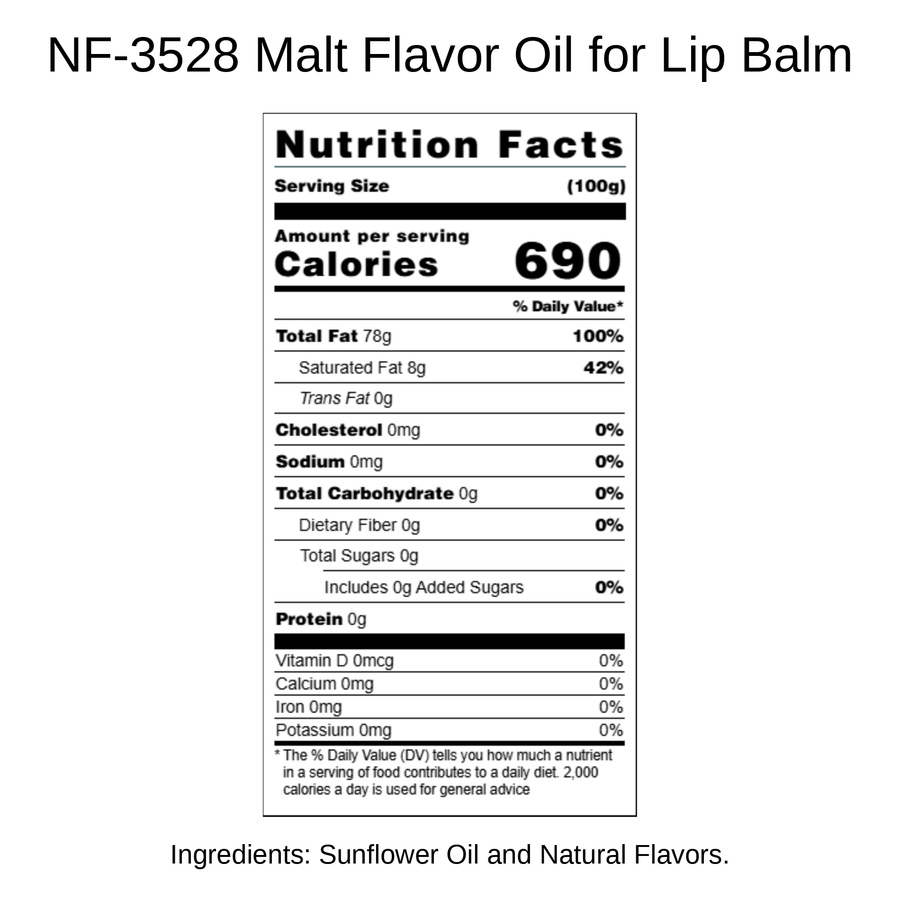 Malt Flavor Oil for Lip Balm