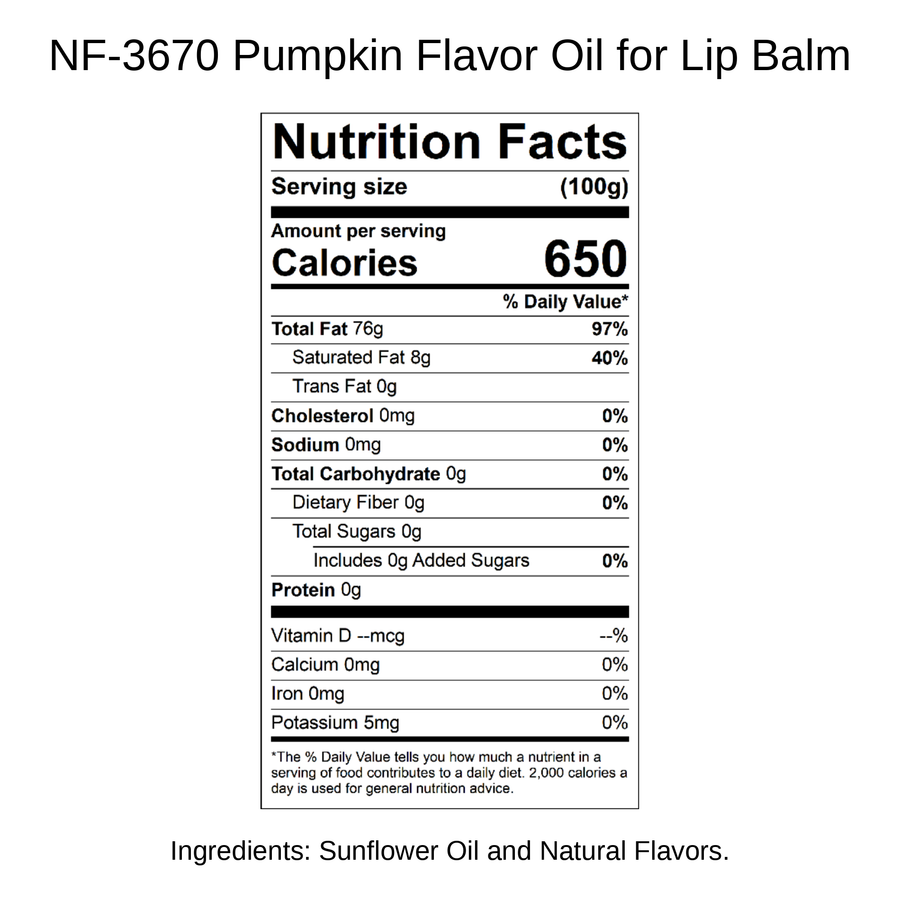 Pumpkin Flavor Oil for Lip Balm