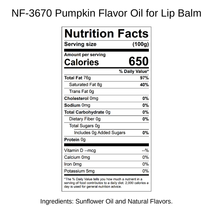 Pumpkin Flavor Oil for Lip Balm