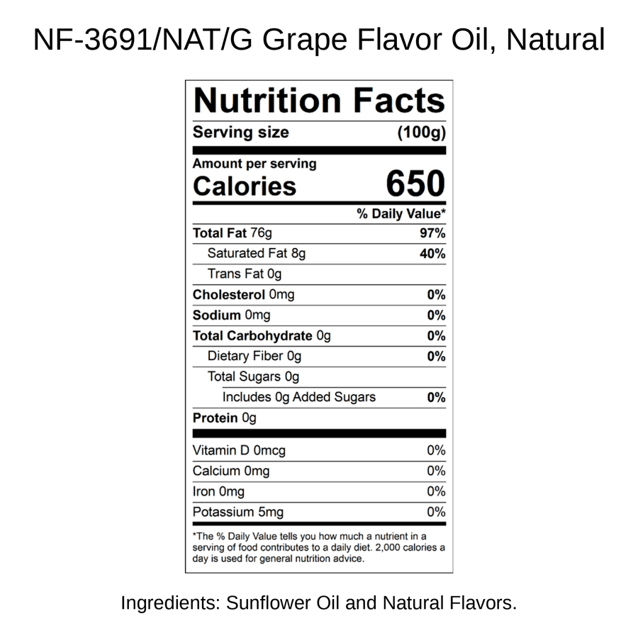 Grape Flavor Oil, Natural