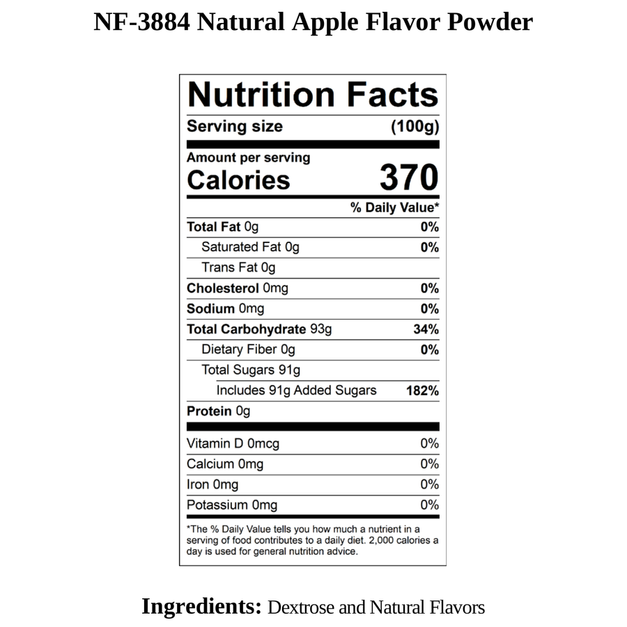 Apple Flavor Powder, Natural