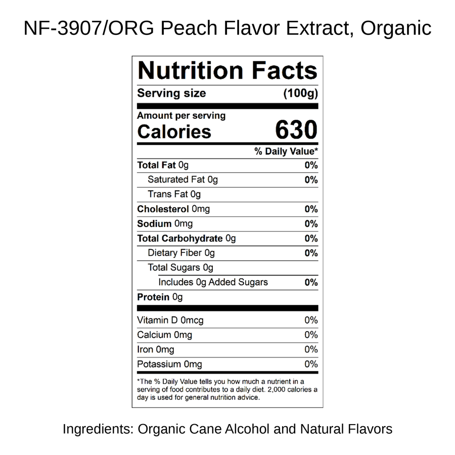Peach Flavor Extract, Organic