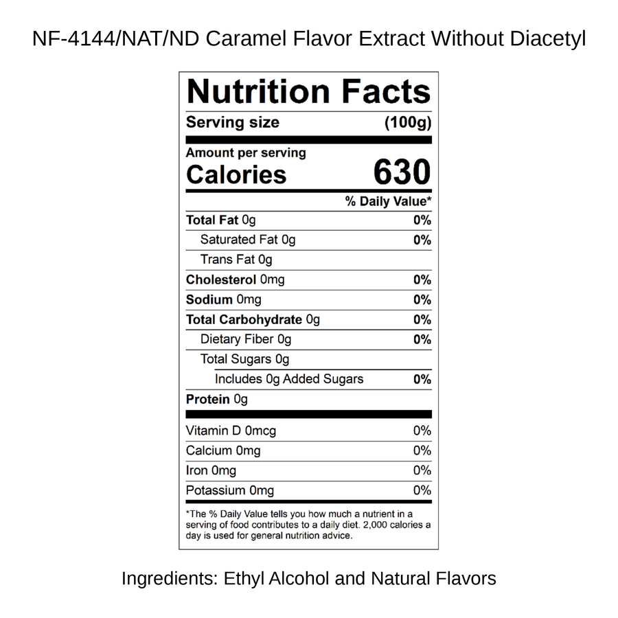 Caramel Flavor Extract Without Diacetyl
