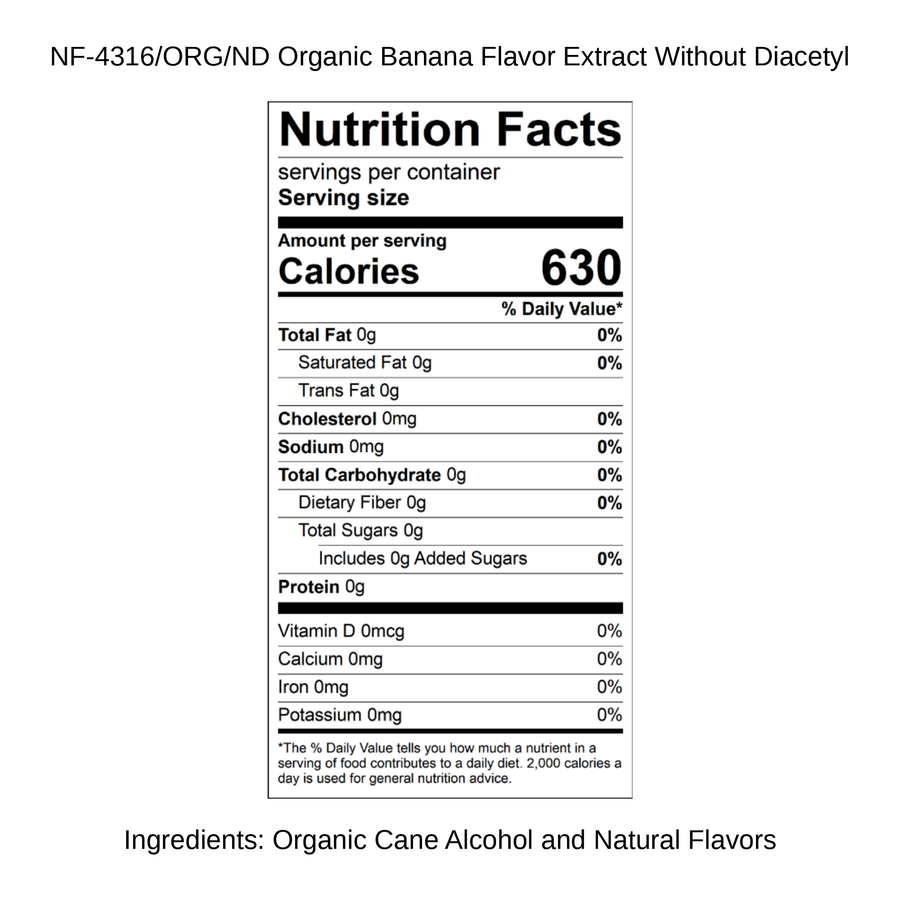 Organic Banana Flavor Extract Without Diacetyl