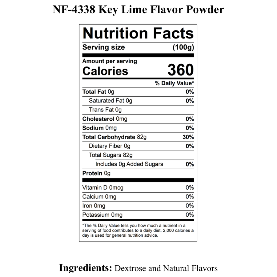 Key Lime Flavor Powder, Natural