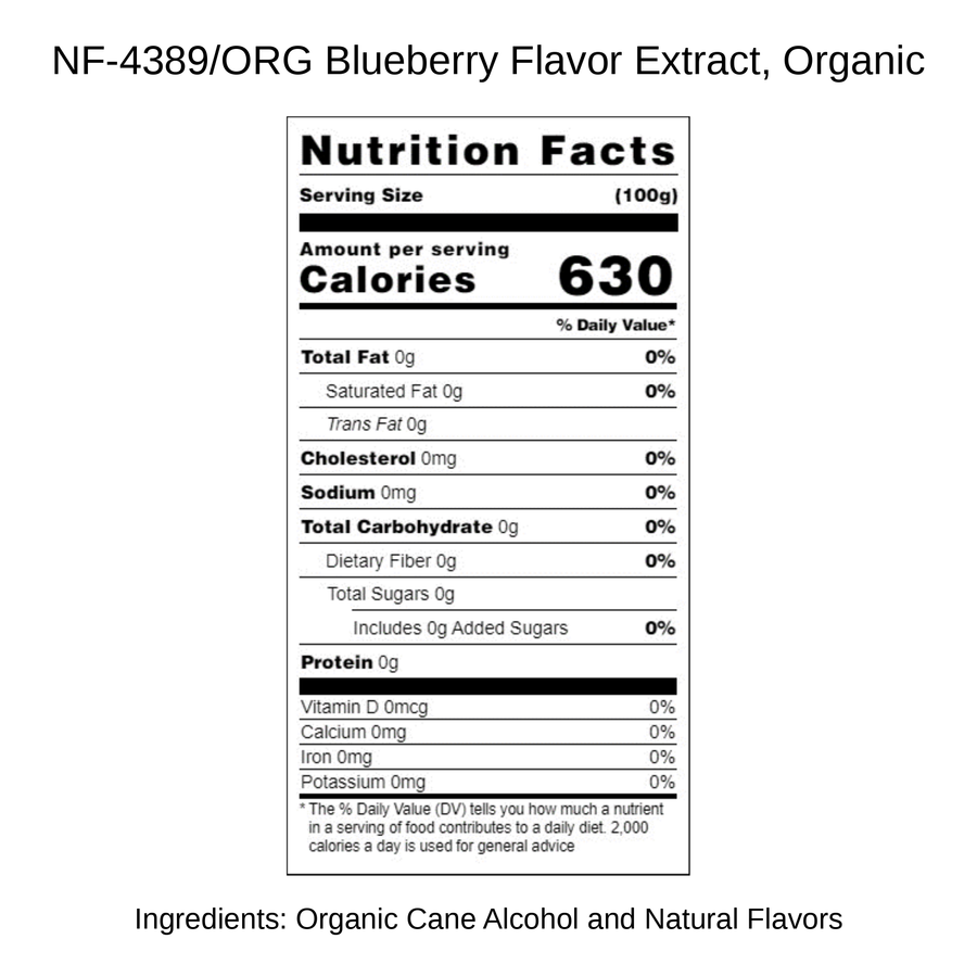 Blueberry Flavor Extract, Organic
