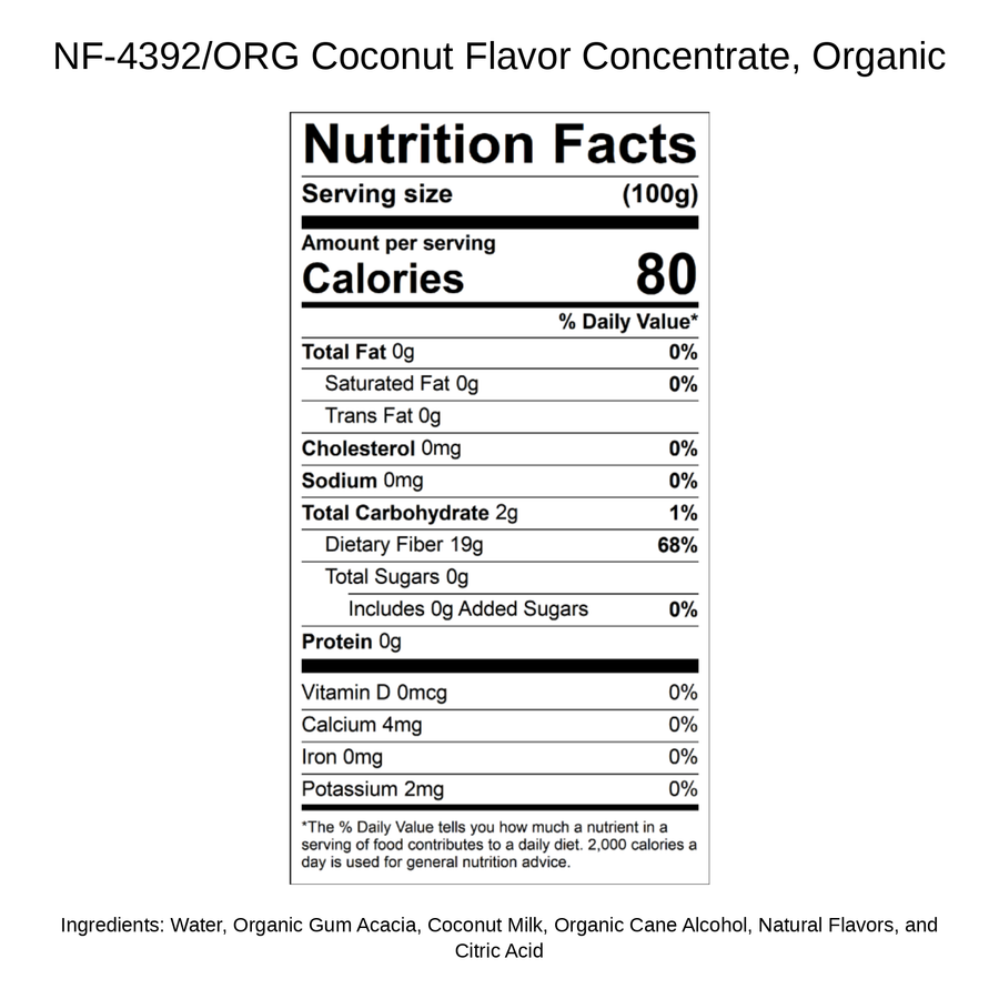 Coconut Flavor Concentrate, Organic