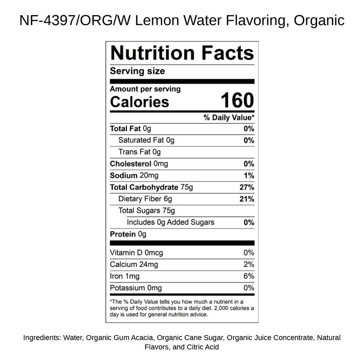 Lemon Water Flavoring, Organic