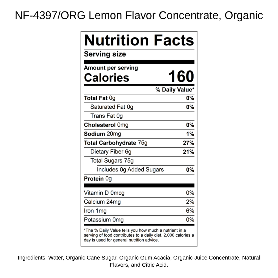 Lemon Flavor Concentrate, Organic
