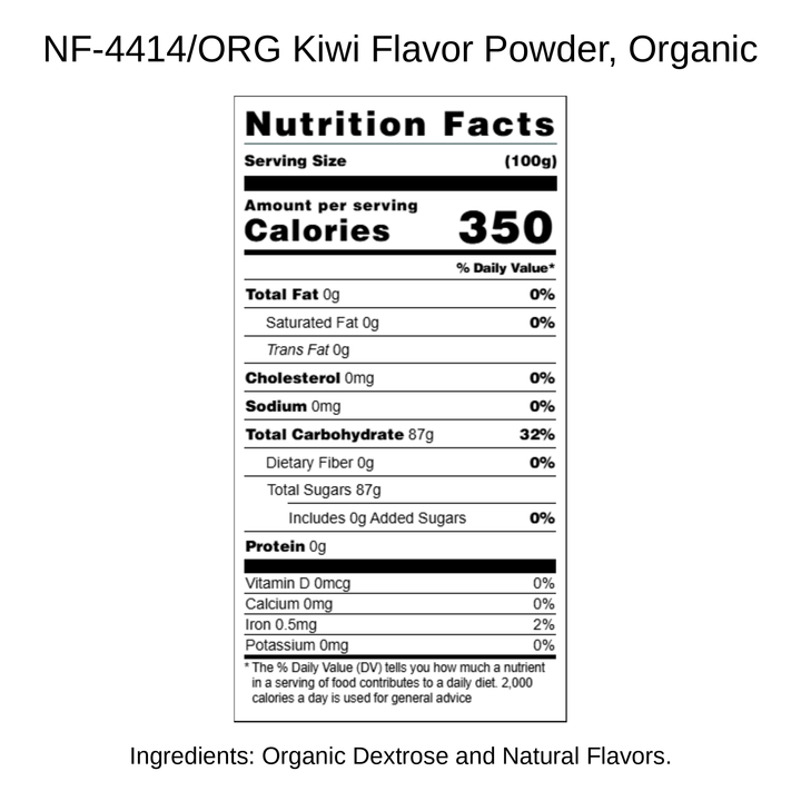 Kiwi Flavor Powder, Organic