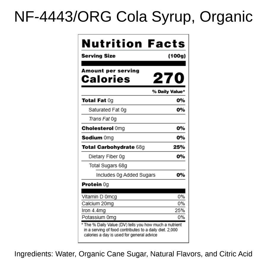 Cola Syrup, Organic