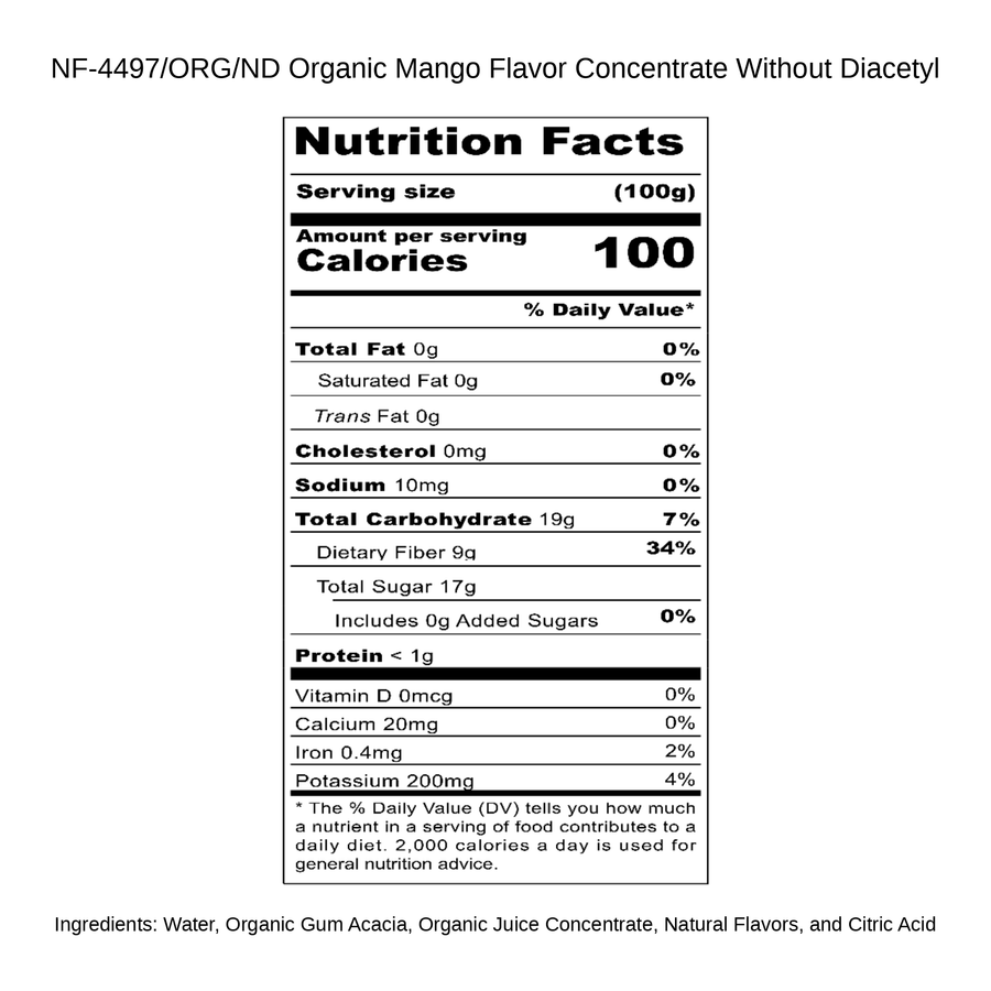 Organic Mango Flavor Concentrate Without Diacetyl