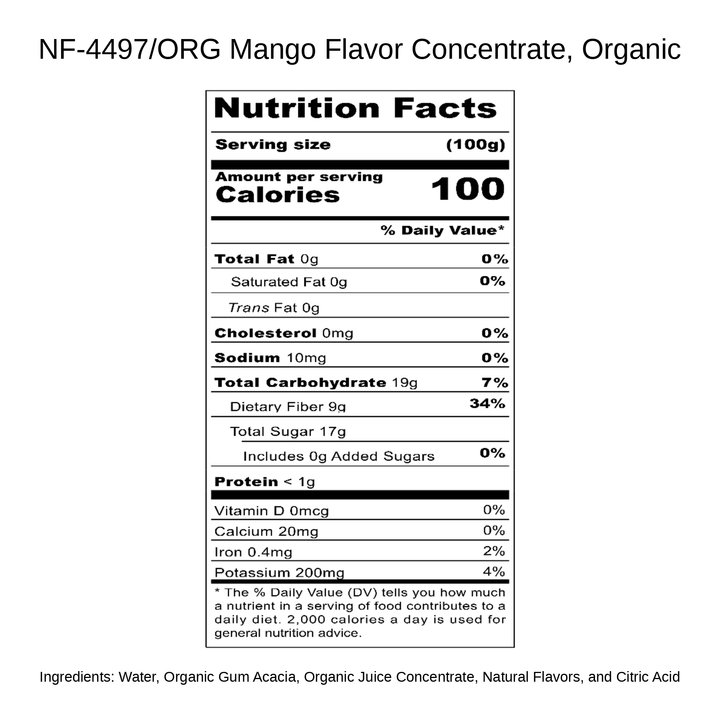 Mango Flavor Concentrate, Organic