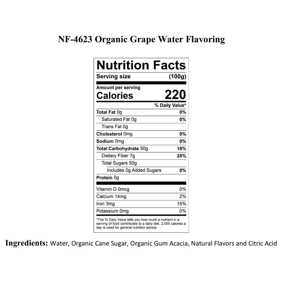 Grape Water Flavoring, Organic