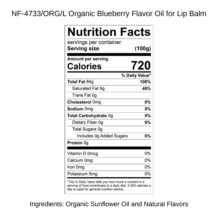 Organic Blueberry Flavor Oil for Lip Balm
