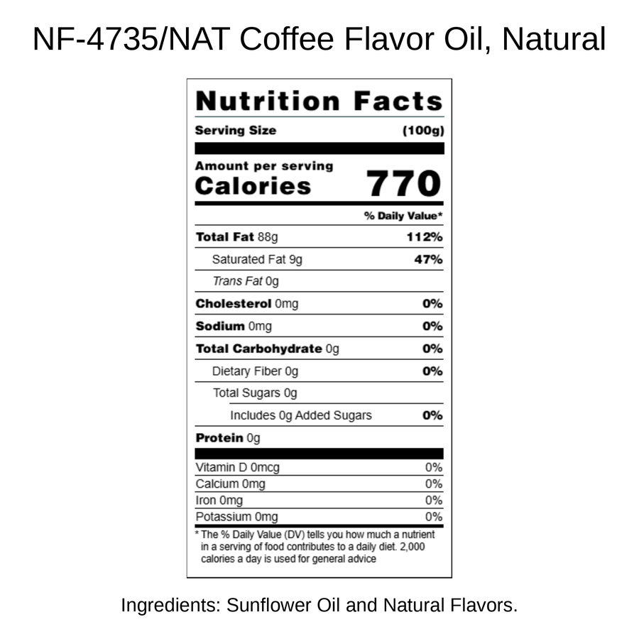 Coffee Flavor Oil, Natural