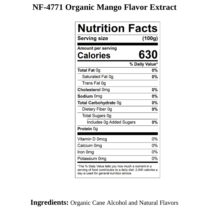 Mango Flavor Extract, Organic