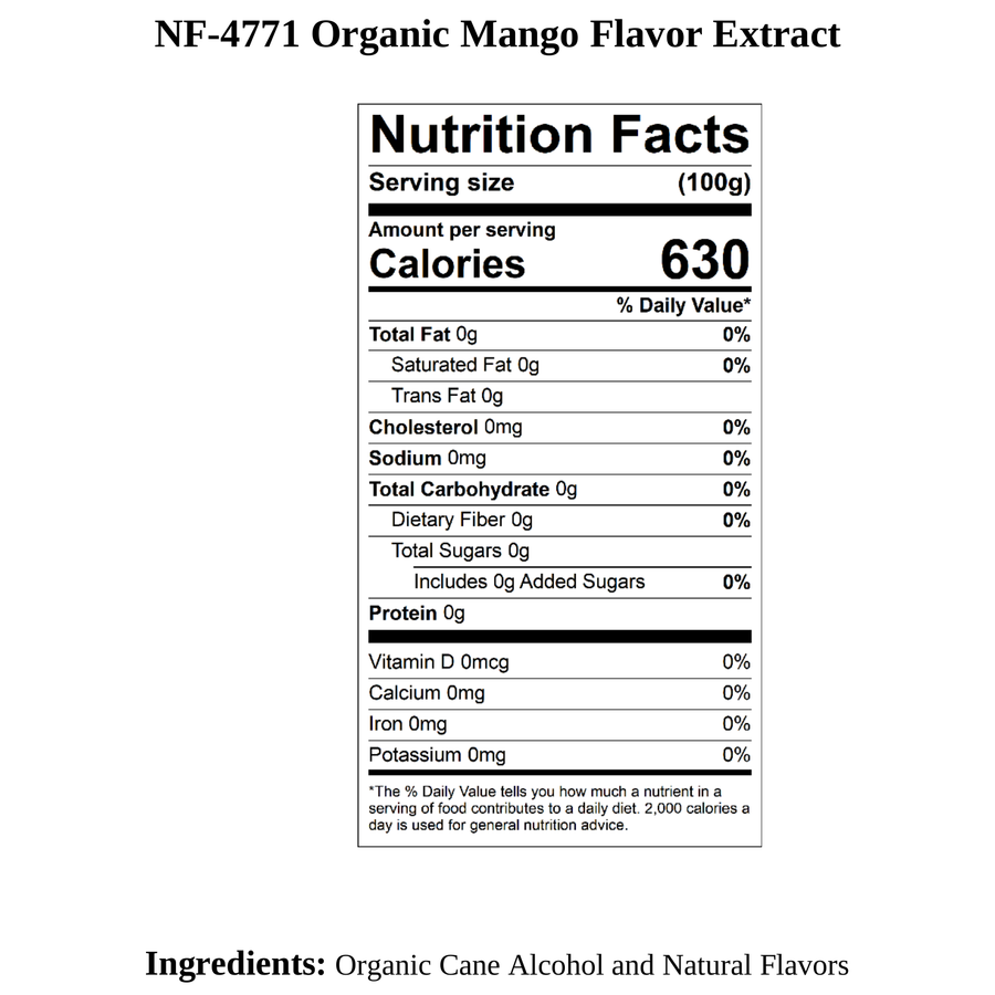 Mango Flavor Extract, Organic