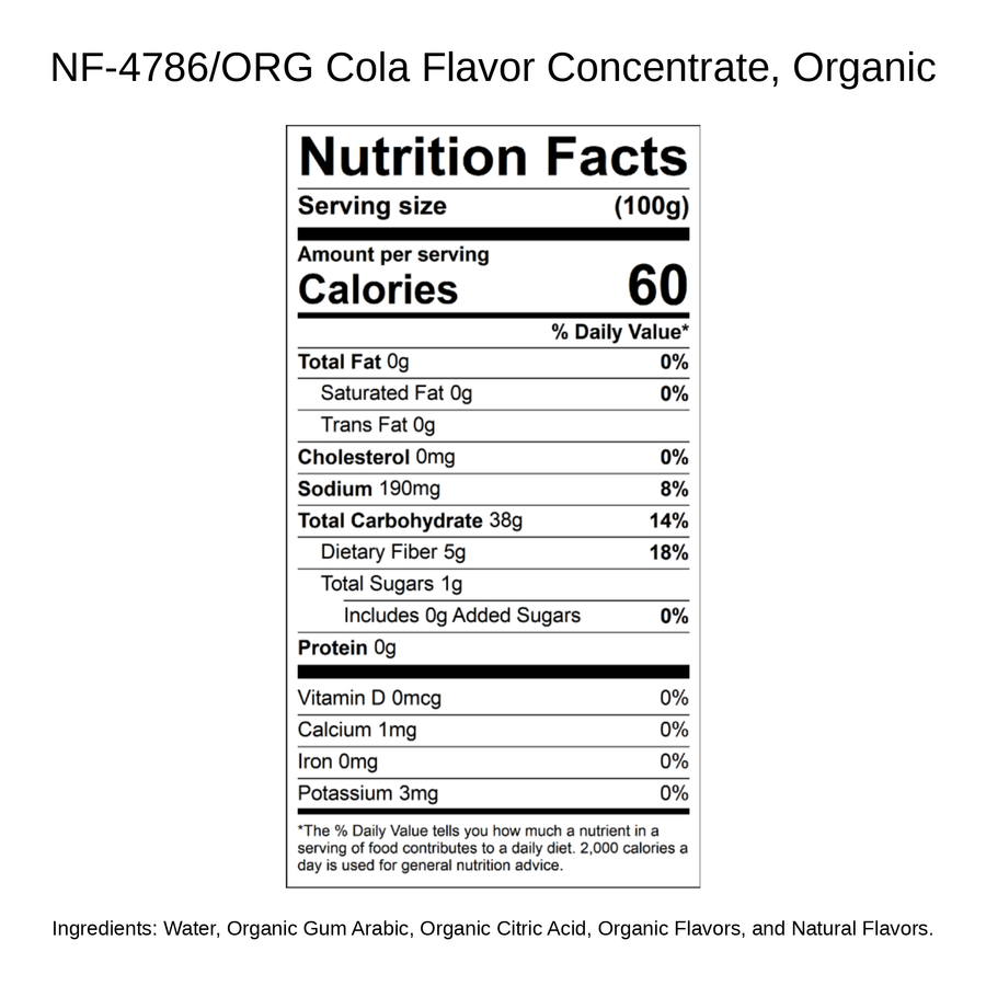 Cola Flavor Concentrate, Organic