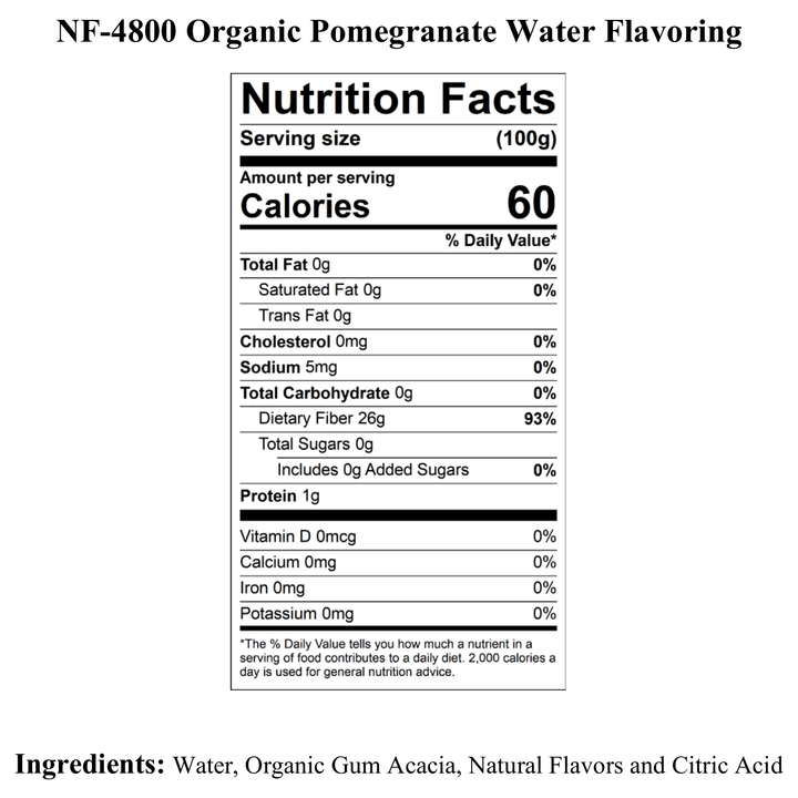 Pomegranate Water Flavoring, Organic