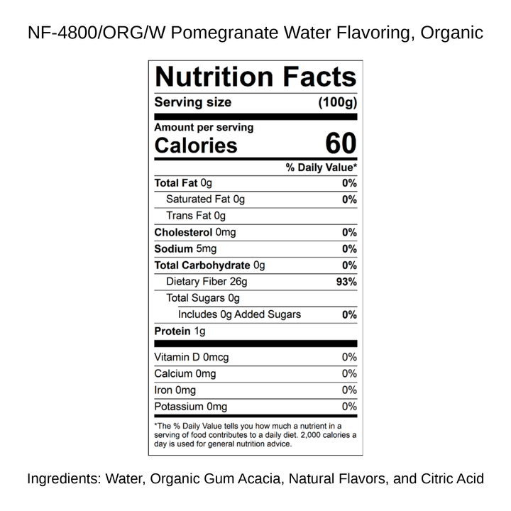 Pomegranate Water Flavoring, Organic