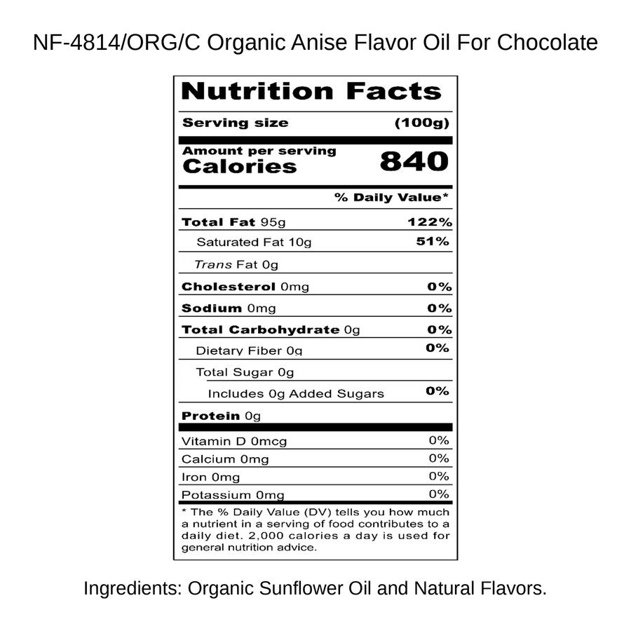 Organic Anise Flavor Oil For Chocolate