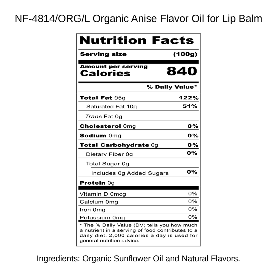 Organic Anise Flavor Oil for Lip Balm