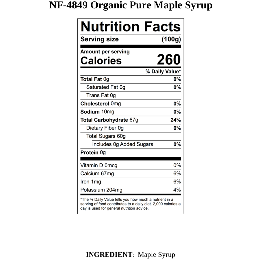 Pure Maple Syrup, Organic