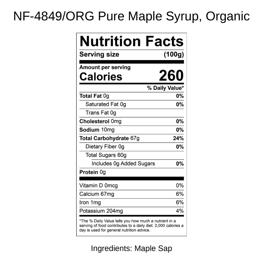 Pure Maple Syrup, Organic