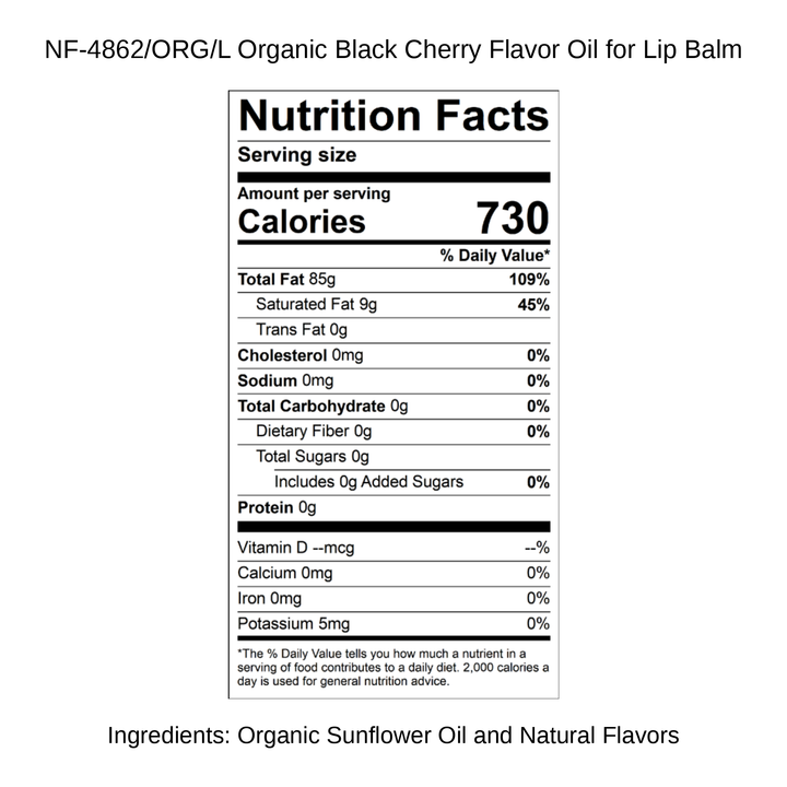 Organic Black Cherry Flavor Oil for Lip Balm