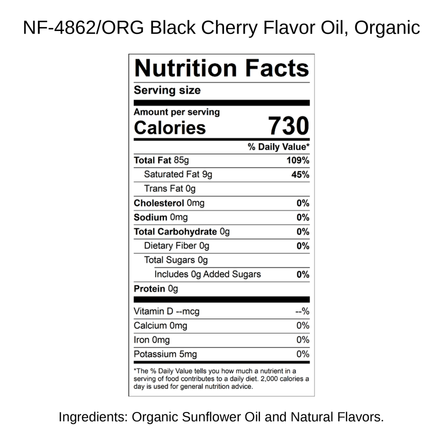 Black Cherry Flavor Oil, Organic