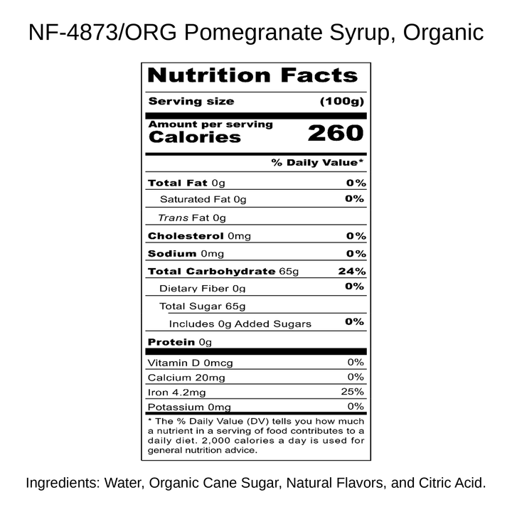 Pomegranate Syrup, Organic