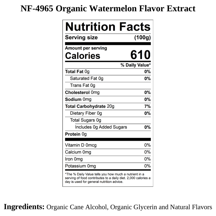 Watermelon Flavor Extract, Organic