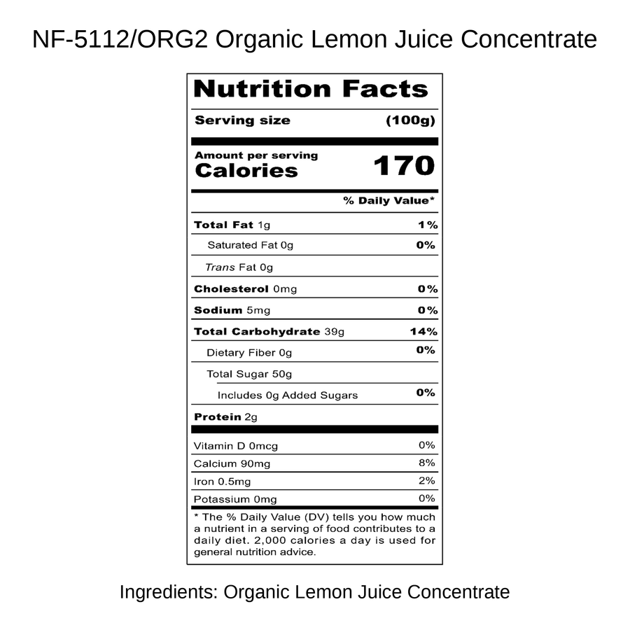 Organic Lemon Juice Concentrate