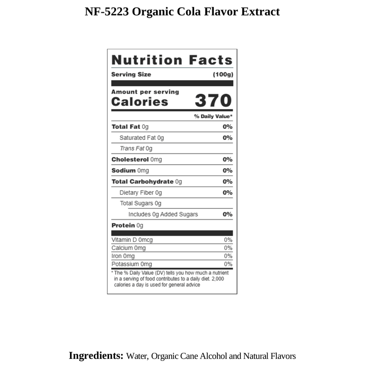 Cola Flavor Extract, Organic