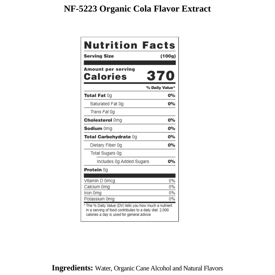 Cola Flavor Extract, Organic