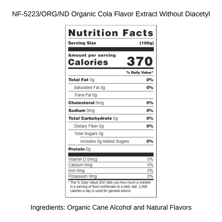 Organic Cola Flavor Extract Without Diacetyl