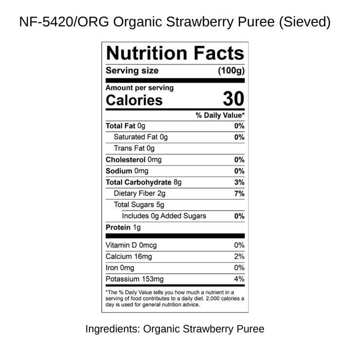 Organic Strawberry Puree (Sieved)
