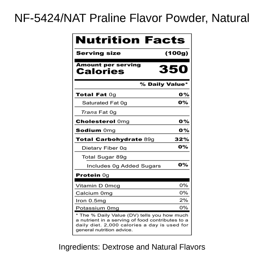 Praline Flavor Powder, Natural
