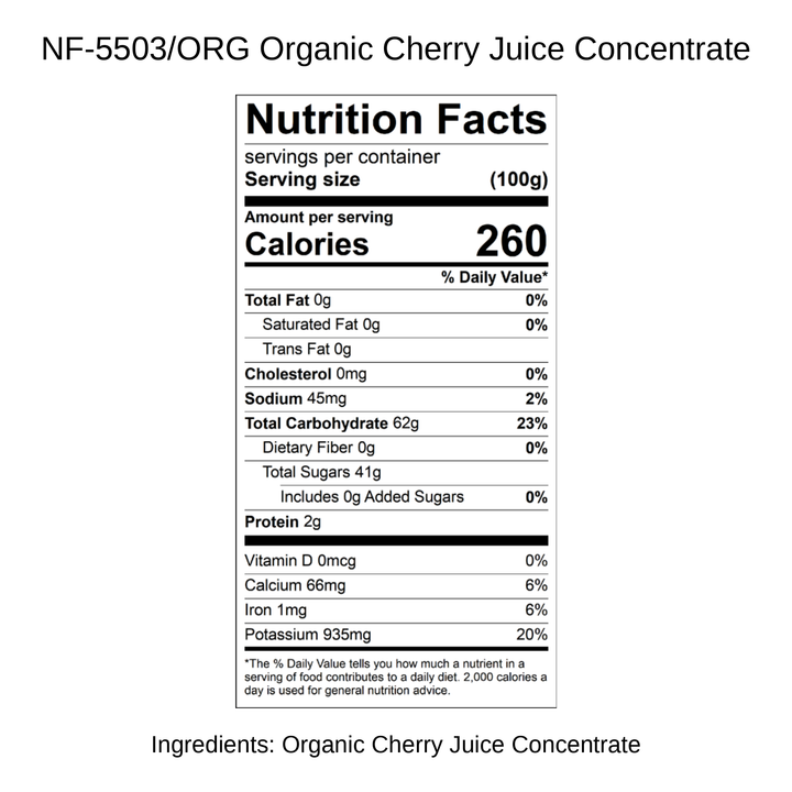 Organic Cherry Juice Concentrate
