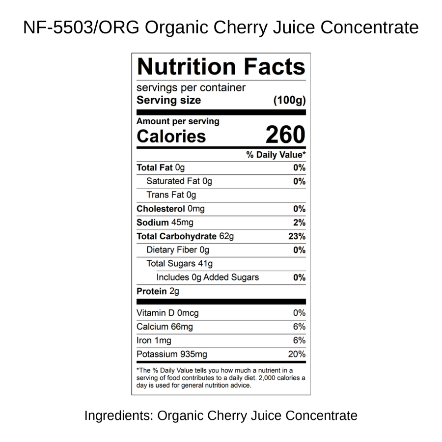 Organic Cherry Juice Concentrate