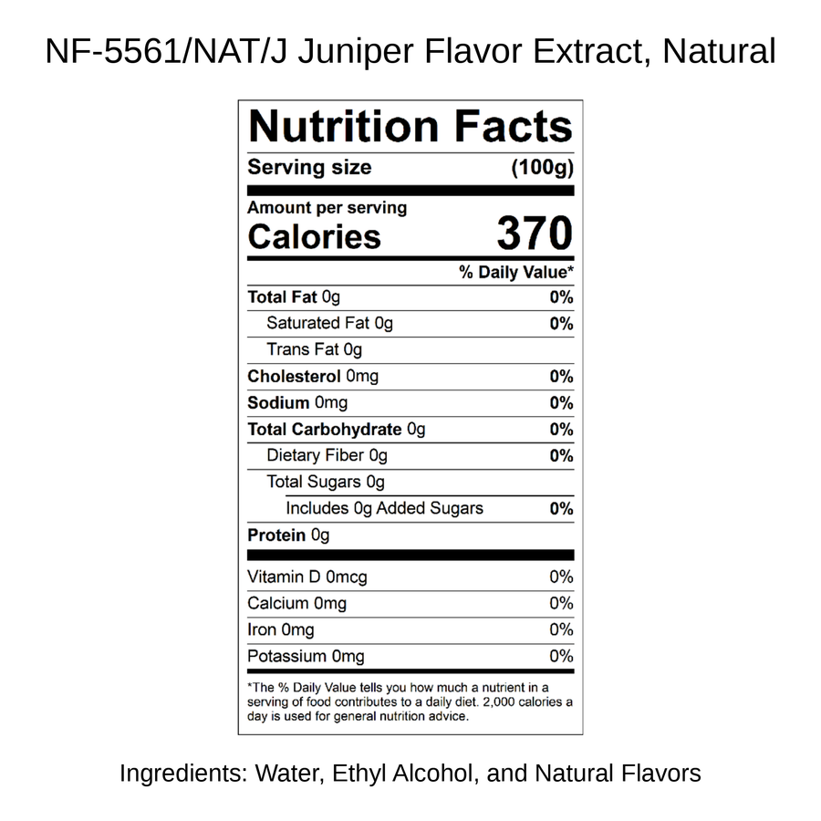 Juniper Flavor Extract, Natural