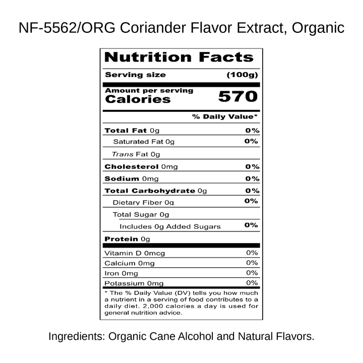 Coriander Flavor Extract, Organic