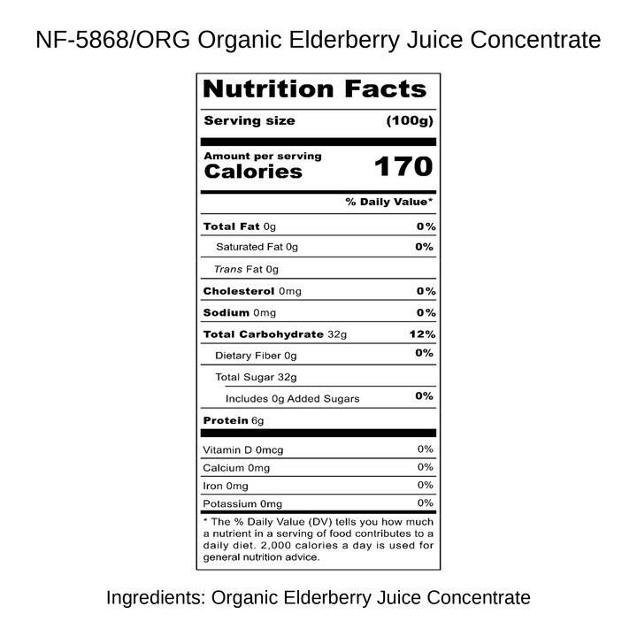 Organic Elderberry Juice Concentrate