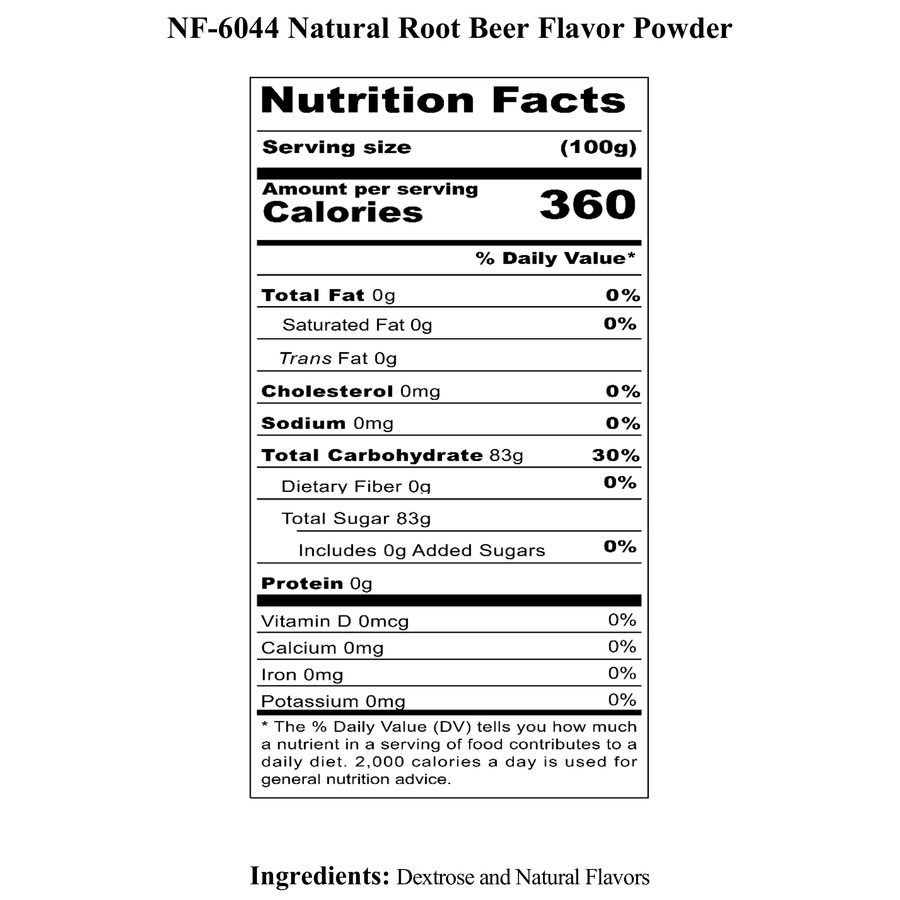 Root Beer Flavor Powder, Natural
