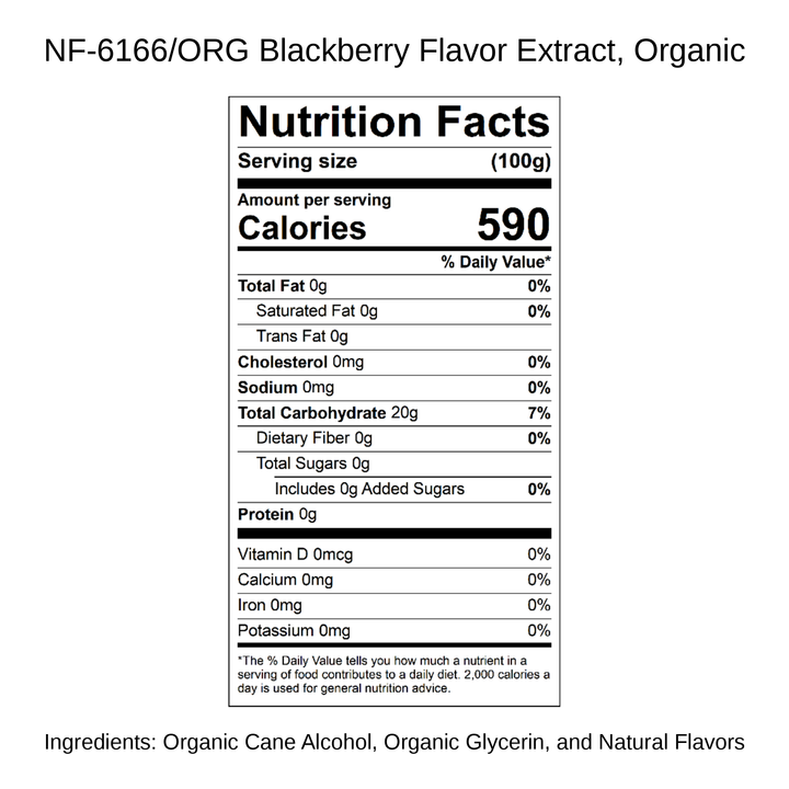 Blackberry Flavor Extract, Organic