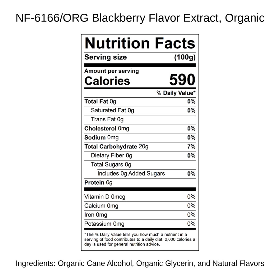 Blackberry Flavor Extract, Organic