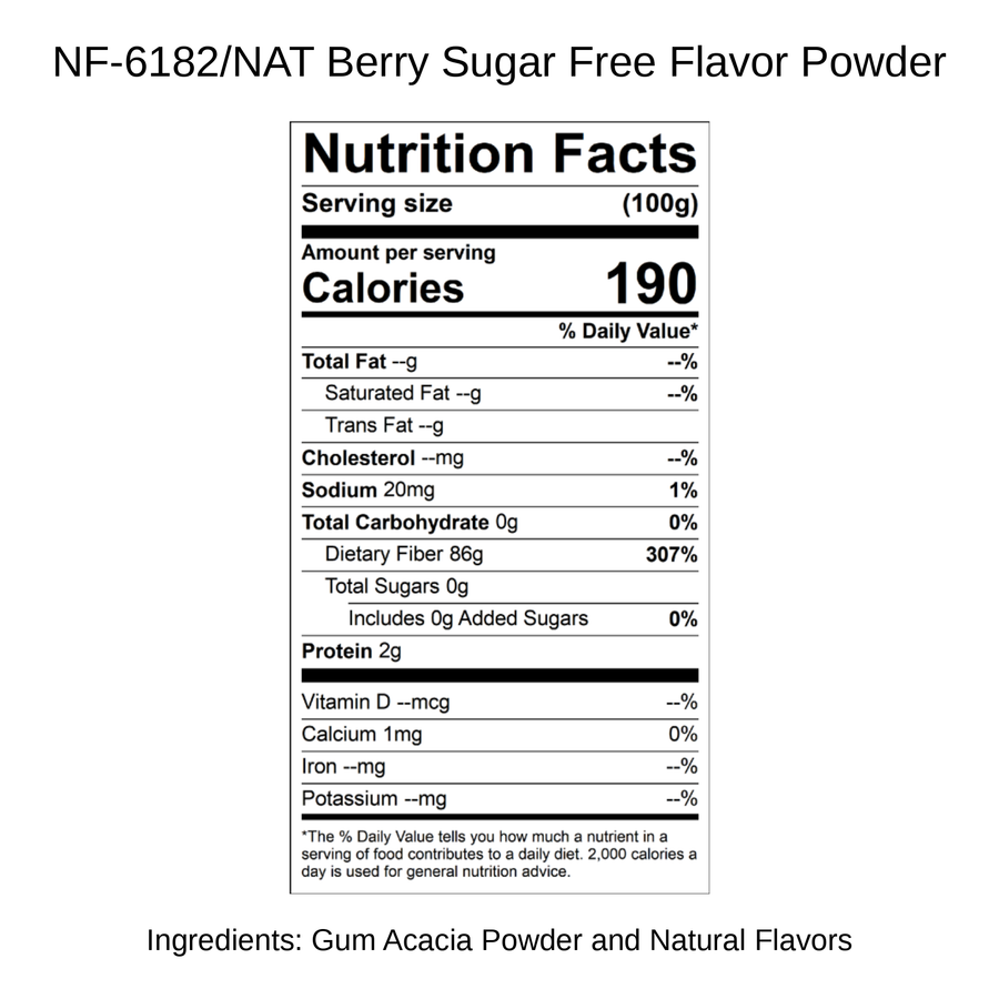 Berry Sugar Free Flavor Powder