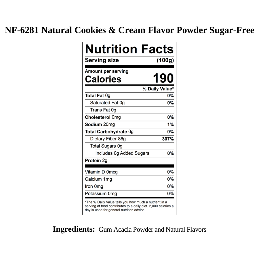 Cookies and Cream Sugar Free Flavor Powder